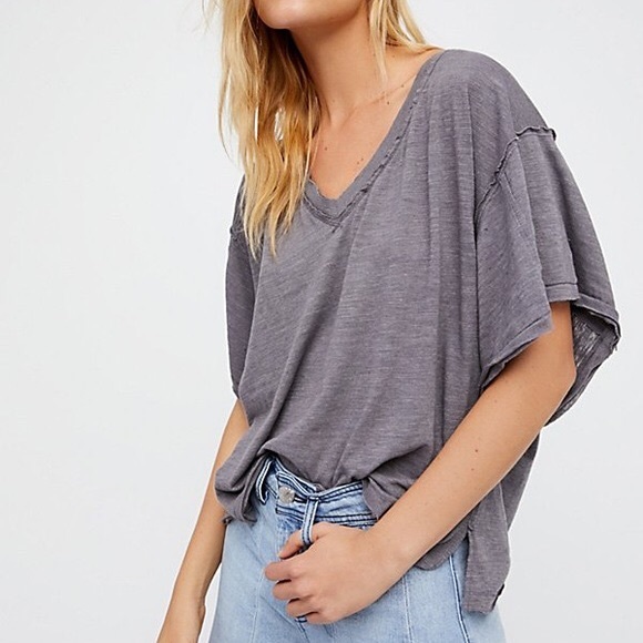 We The Free Tops - We the Free | My Boyfriends Slub Raw Trim Tee